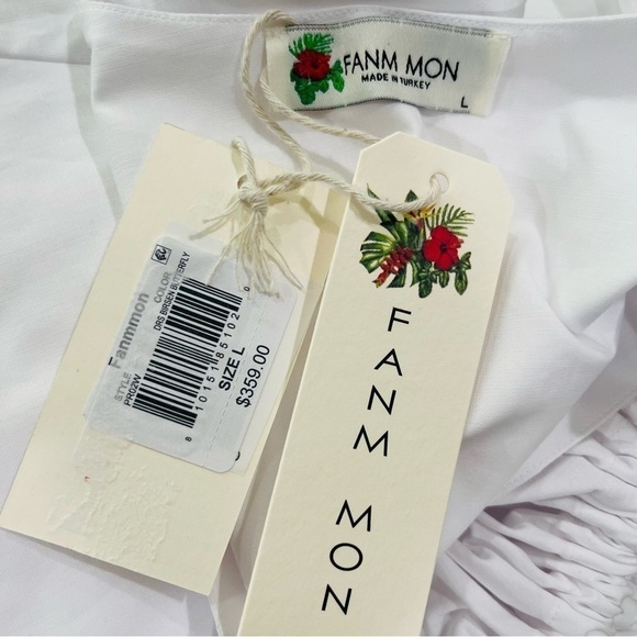 Fanm Mon Larson Butterfly Embroidered Long Sleeve V Neckline Mini Dress NEW $359 - Picture 13 of 15